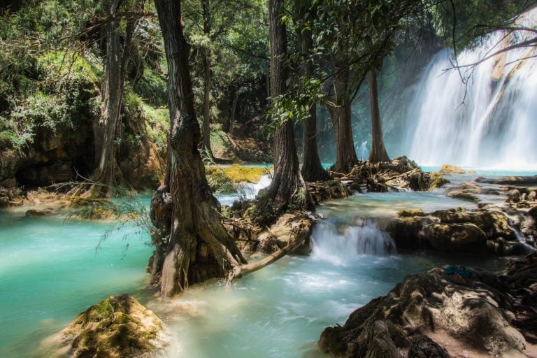 Cascades El Chiflon, au Chiapas, Mexique.